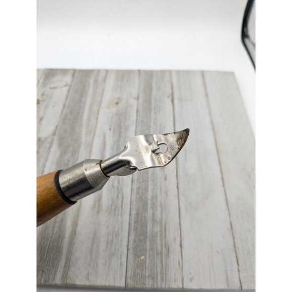 Androck Can Piercer Opener Wooden Handle Tool Steel Tempered 8" camping - Picture 7 of 7